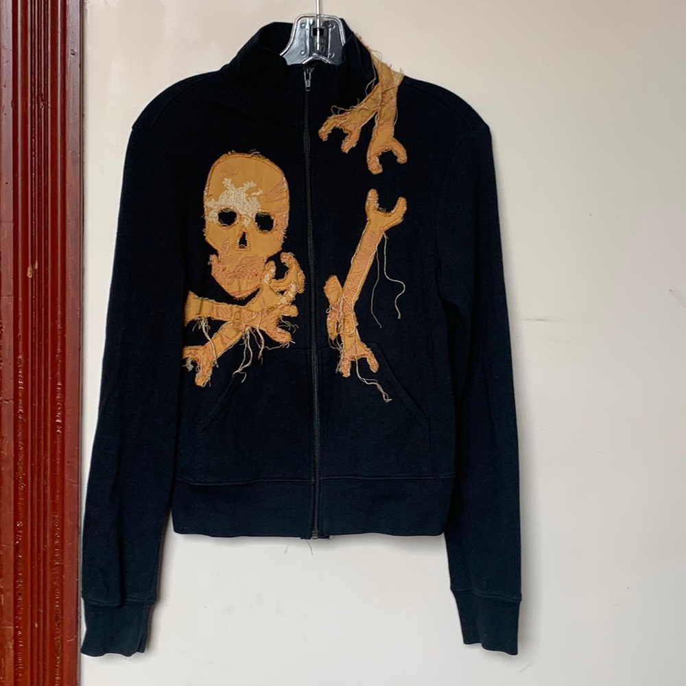 Zip up sweat jacket.  Brooklyn Industries.